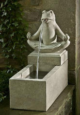 Photo of Campania Zen Plinth Fountain - Exclusively Campania
